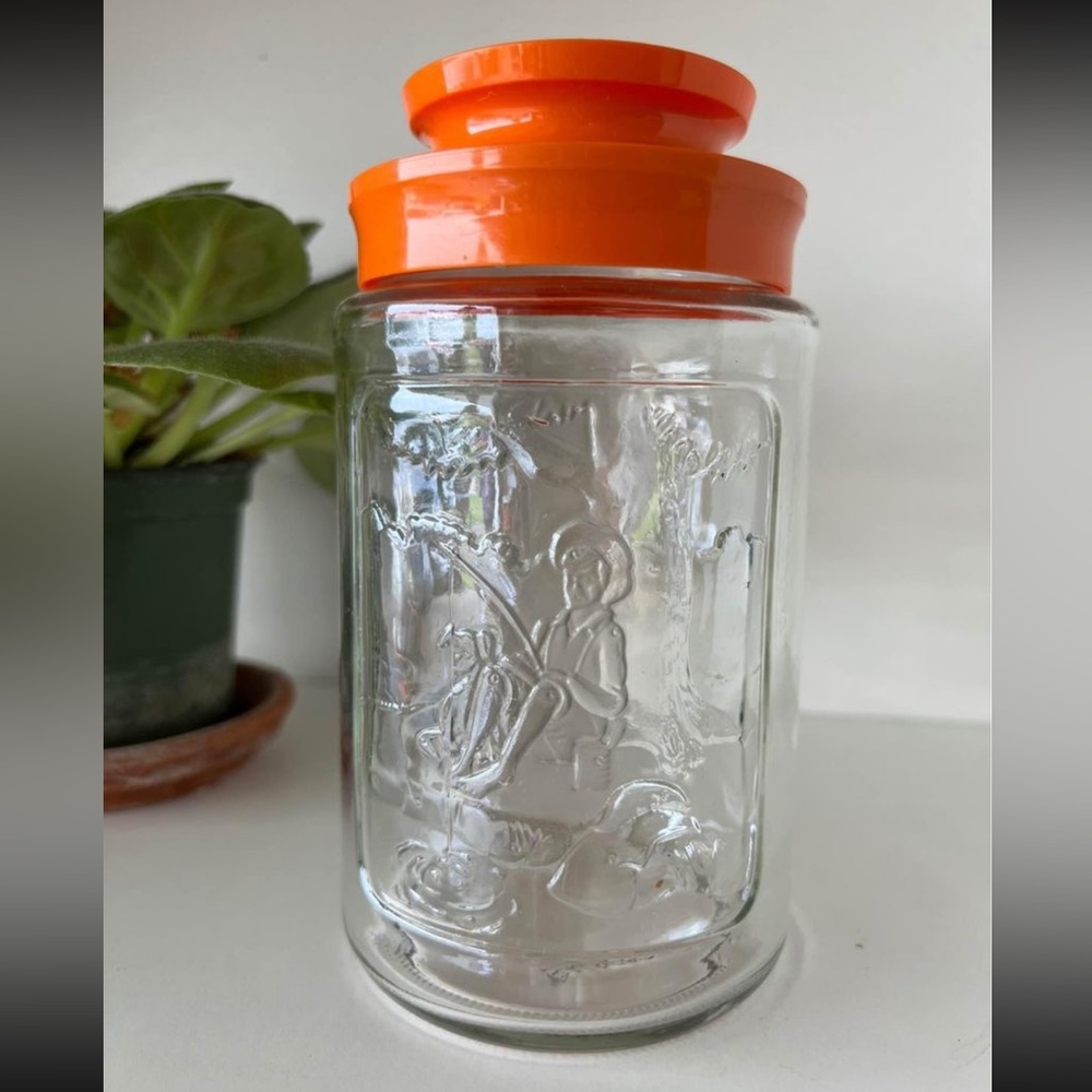 Vintage Anchor Hocking “Summer” Juice Carafe
